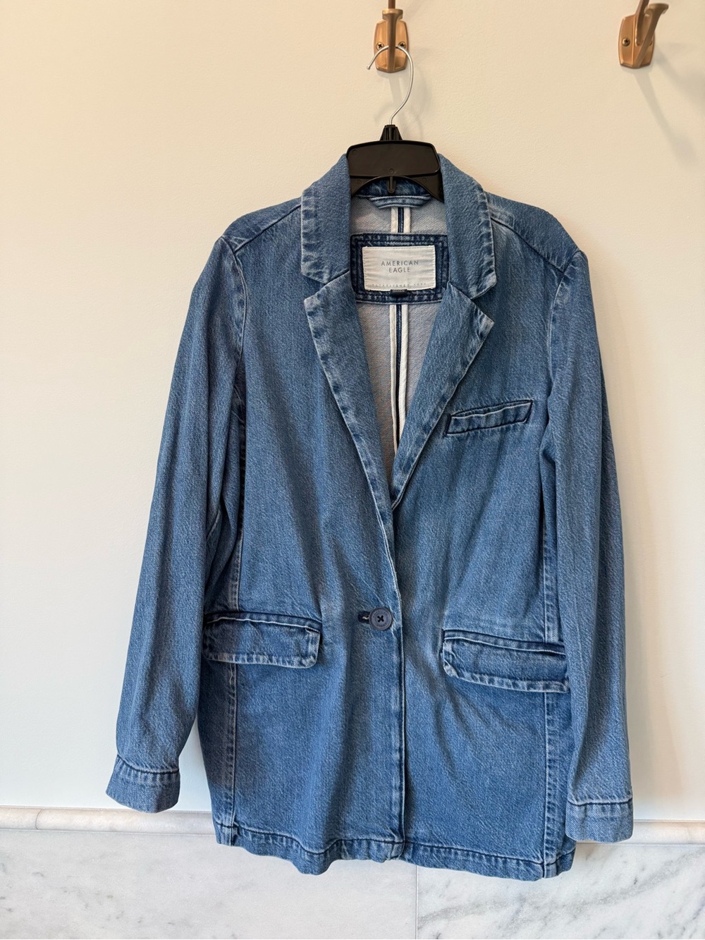 American Eagle Denim Blazer Size XS